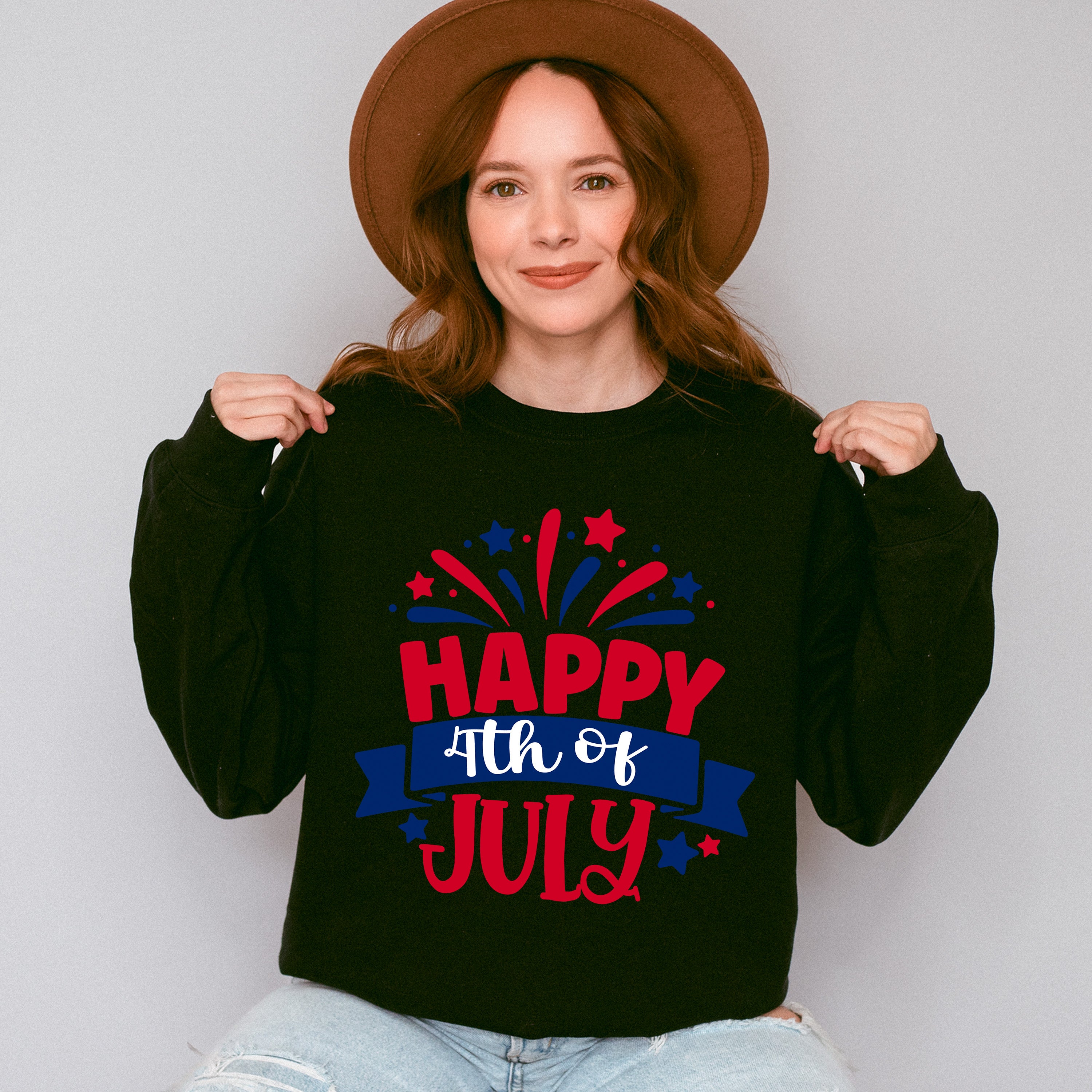 Happy 4Th Of July Unisex Crewneck T-Shirt Sweatshirt Hoodie