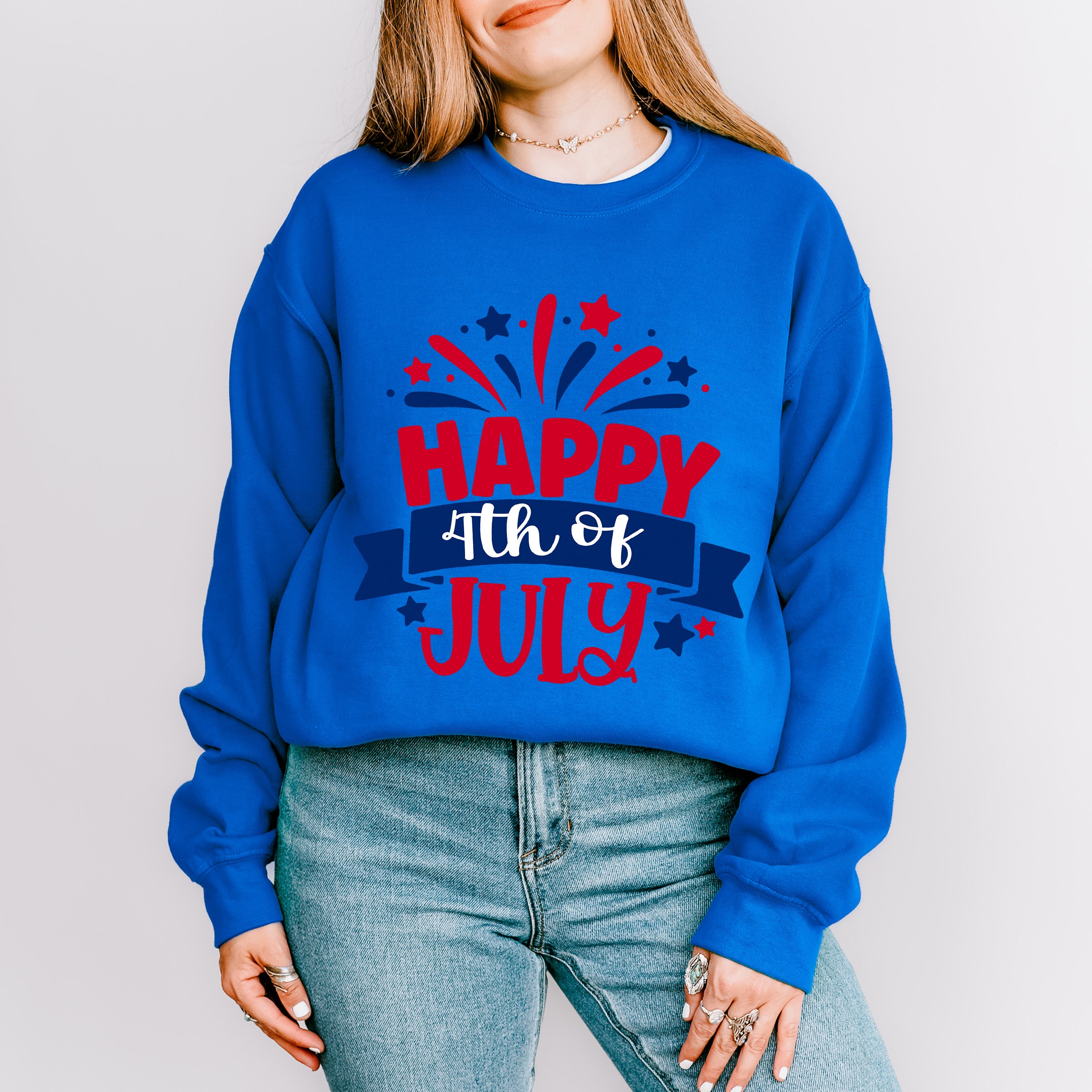 Happy 4Th Of July Unisex Crewneck T-Shirt Sweatshirt Hoodie