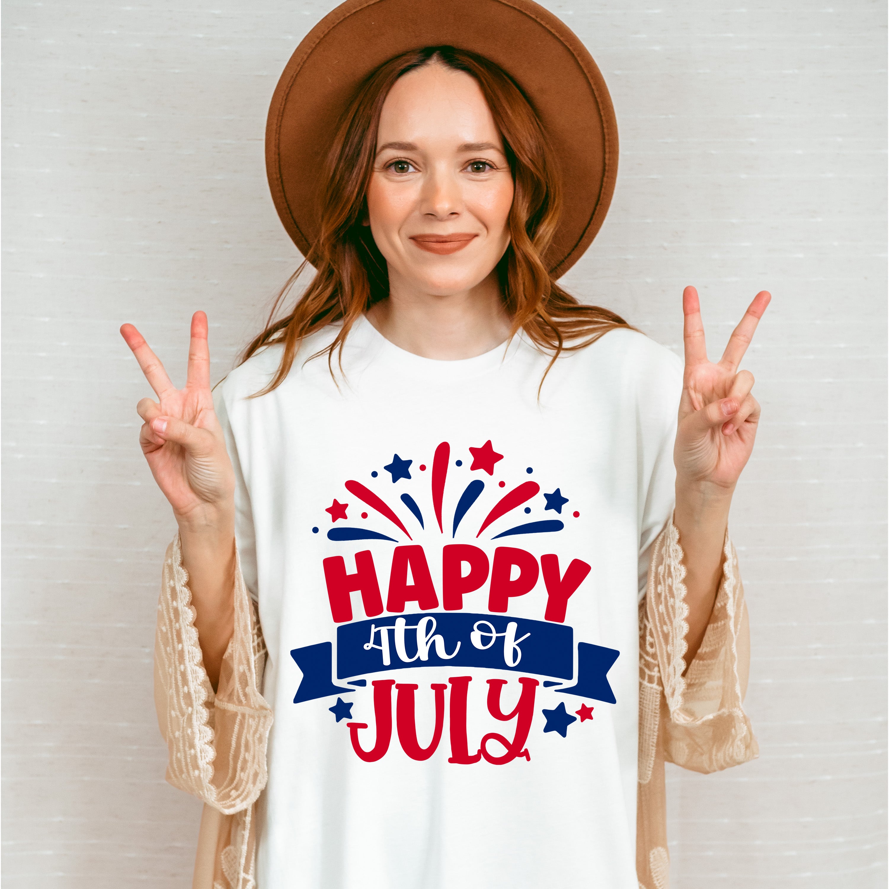Happy 4Th Of July Unisex Crewneck T-Shirt Sweatshirt Hoodie