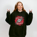 Soccer Mama Leopard Background Design - Soccer Unisex Crewneck T-Shirt Sweatshirt Hoodie