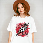Soccer Mama Leopard Background Design - Soccer Unisex Crewneck T-Shirt Sweatshirt Hoodie