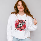 Soccer Mama Leopard Background Design - Soccer Unisex Crewneck T-Shirt Sweatshirt Hoodie