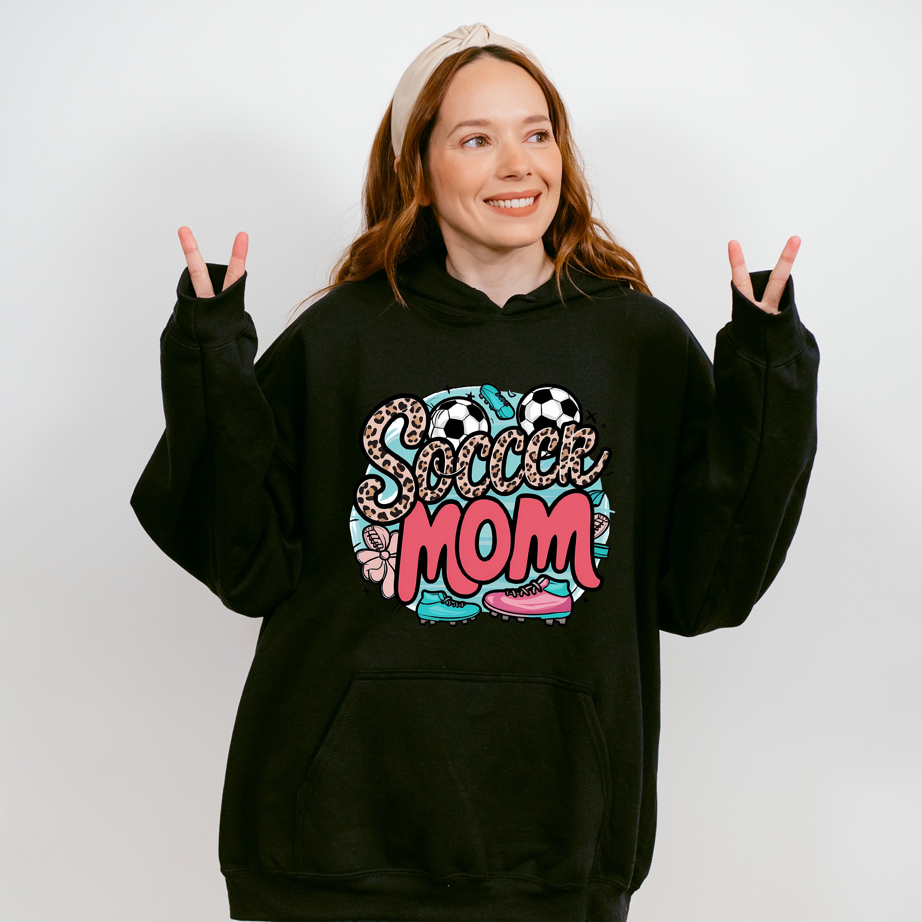 Soccer Mom Doodles Design - Soccer Unisex Crewneck T-Shirt Sweatshirt Hoodie