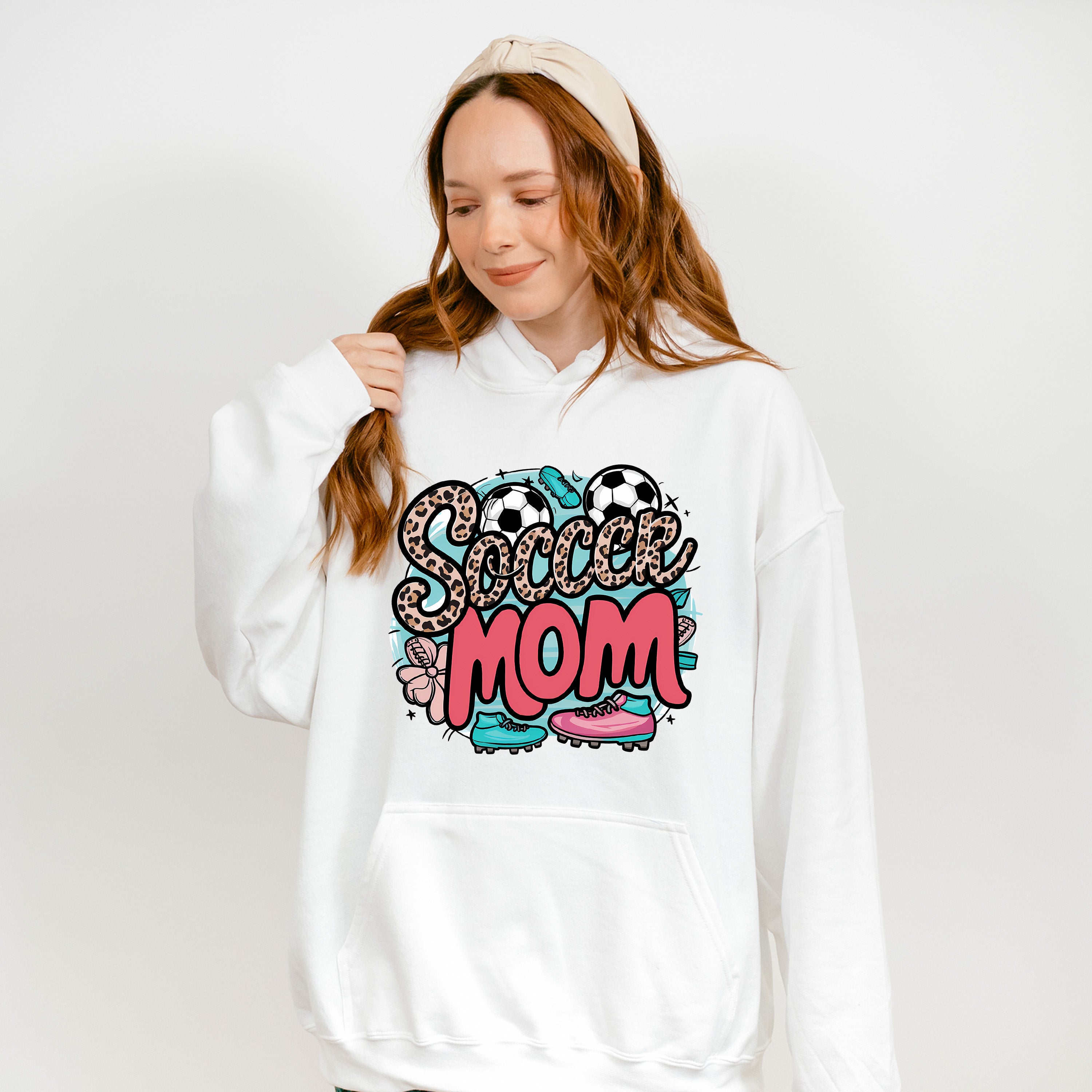 Soccer Mom Doodles Design - Soccer Unisex Crewneck T-Shirt Sweatshirt Hoodie