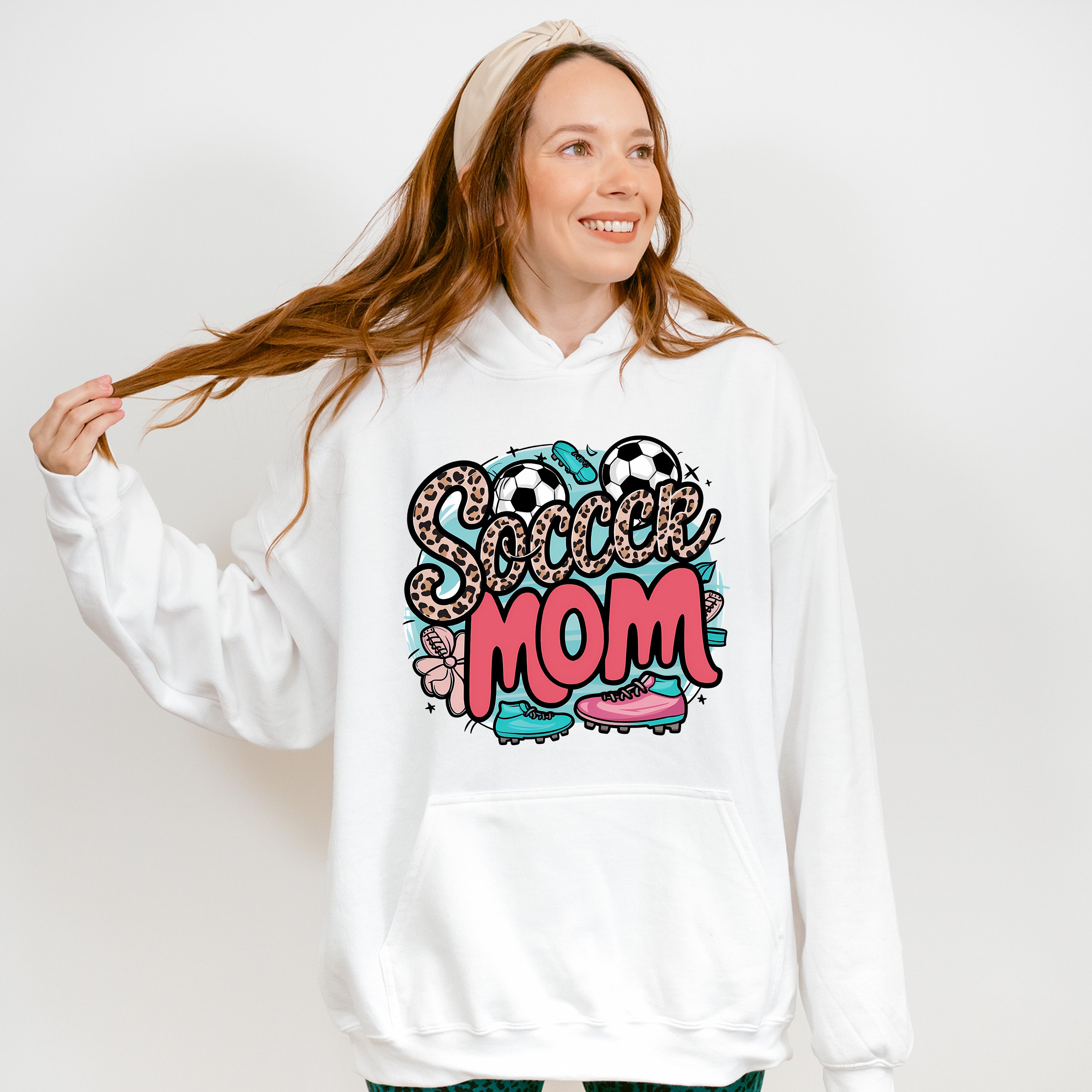 Soccer Mom Doodles Design - Soccer Unisex Crewneck T-Shirt Sweatshirt Hoodie