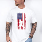 Us Flag Soccer Player Silhouette Design - Soccer Unisex Crewneck T-Shirt Sweatshirt Hoodie