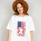 Us Flag Soccer Player Silhouette Design - Soccer Unisex Crewneck T-Shirt Sweatshirt Hoodie