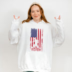 Us Flag Soccer Player Silhouette Design - Soccer Unisex Crewneck T-Shirt Sweatshirt Hoodie