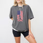 Us Flag Soccer Player Silhouette Design - Soccer Unisex Crewneck T-Shirt Sweatshirt Hoodie