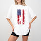 Us Flag Soccer Player Silhouette Design - Soccer Unisex Crewneck T-Shirt Sweatshirt Hoodie