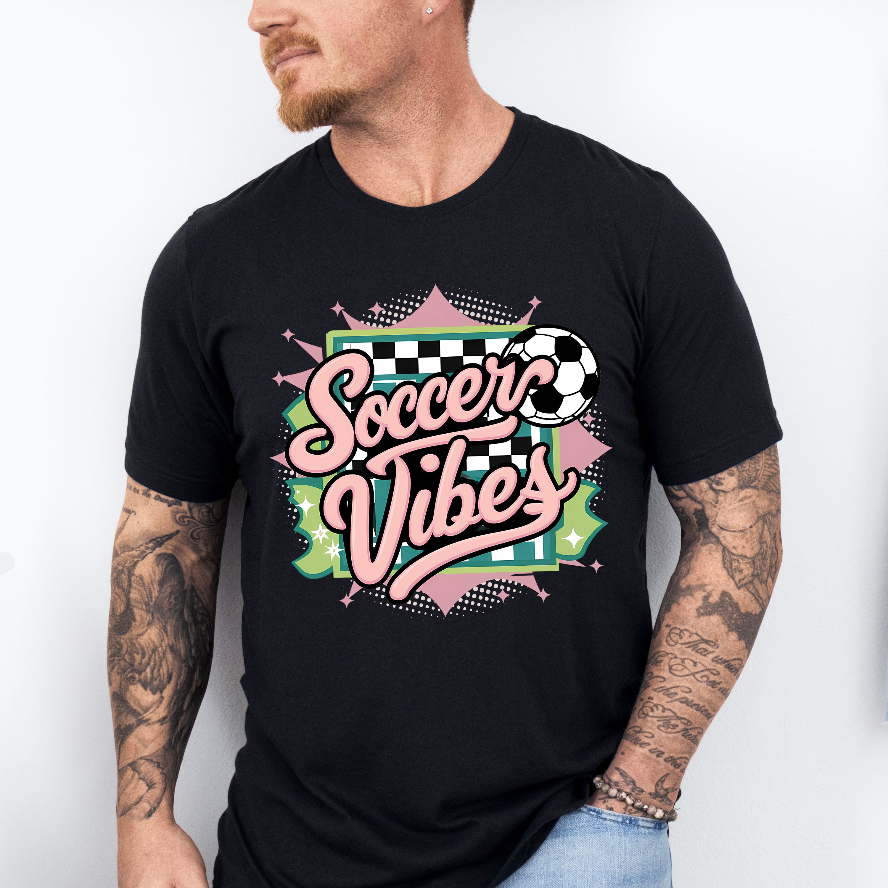 Soccer Vibes Design - Soccer Unisex Crewneck T-Shirt Sweatshirt Hoodie