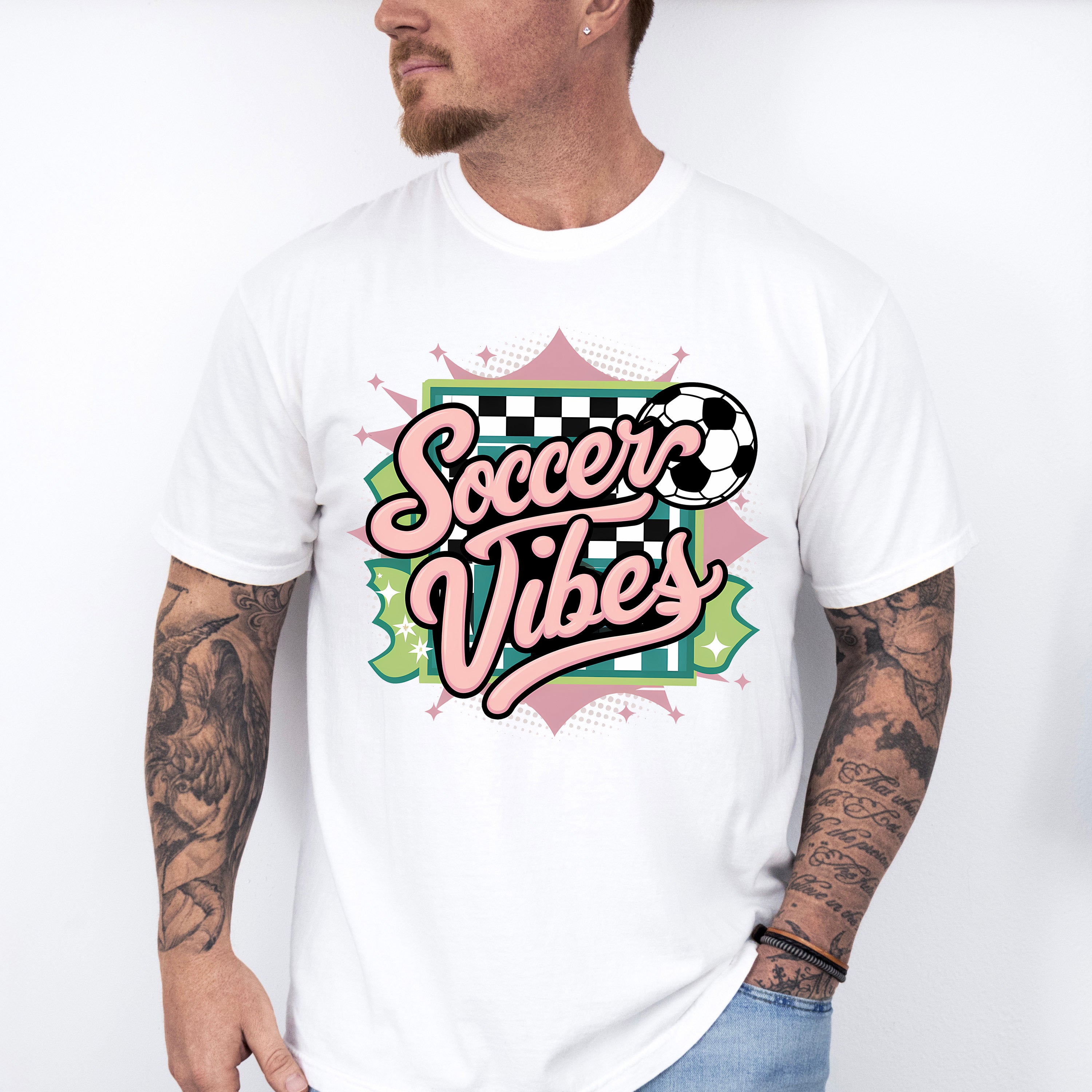 Soccer Vibes Design - Soccer Unisex Crewneck T-Shirt Sweatshirt Hoodie