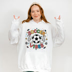 Soccer Vibes Peace Sign Soccer Ball Design - Soccer Unisex Crewneck T-Shirt Sweatshirt Hoodie