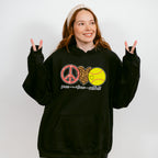 Peace Love Softball - Softball Unisex Crewneck T-Shirt Sweatshirt Hoodie