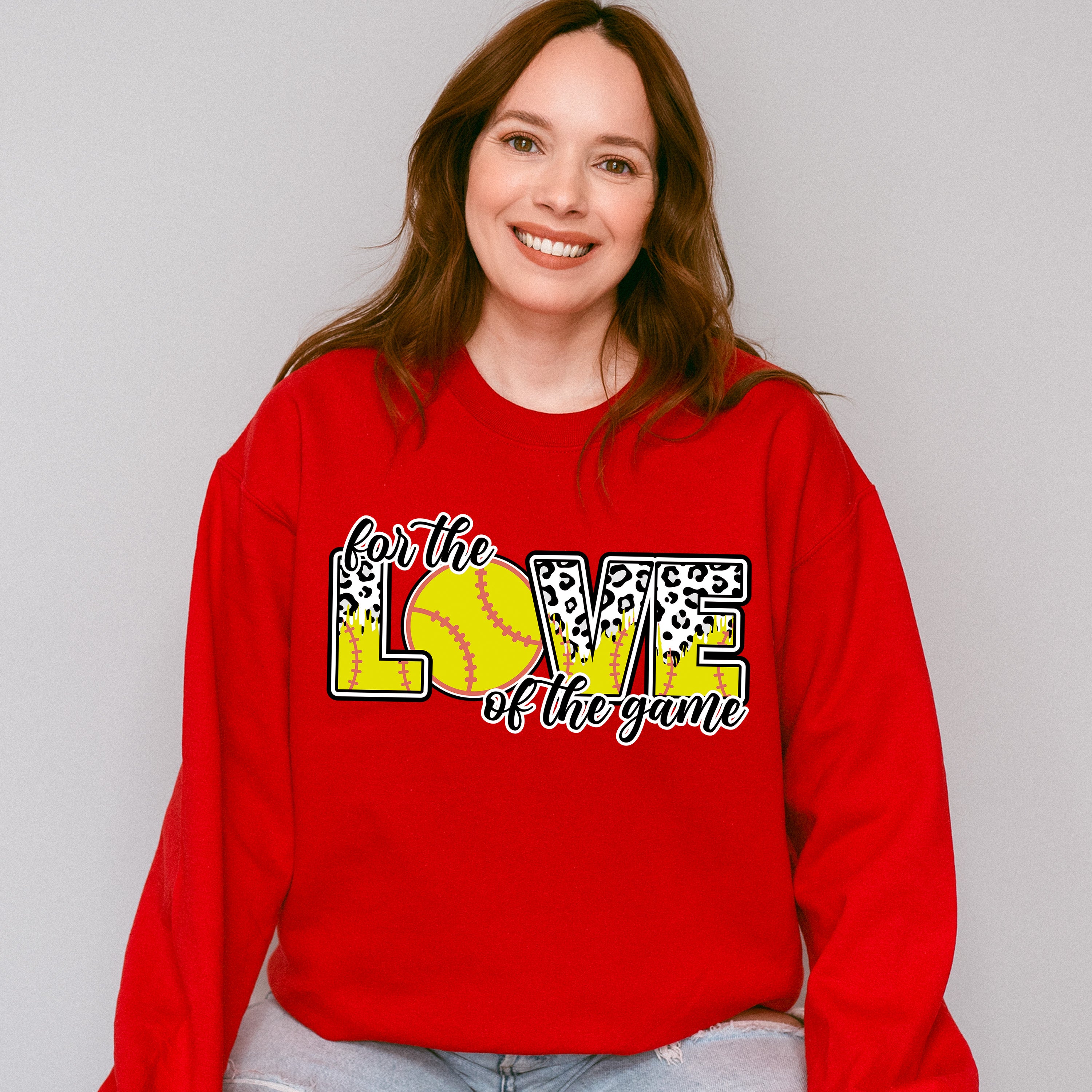 For The Love Of The Game - Softball Unisex Crewneck T-Shirt Sweatshirt Hoodie