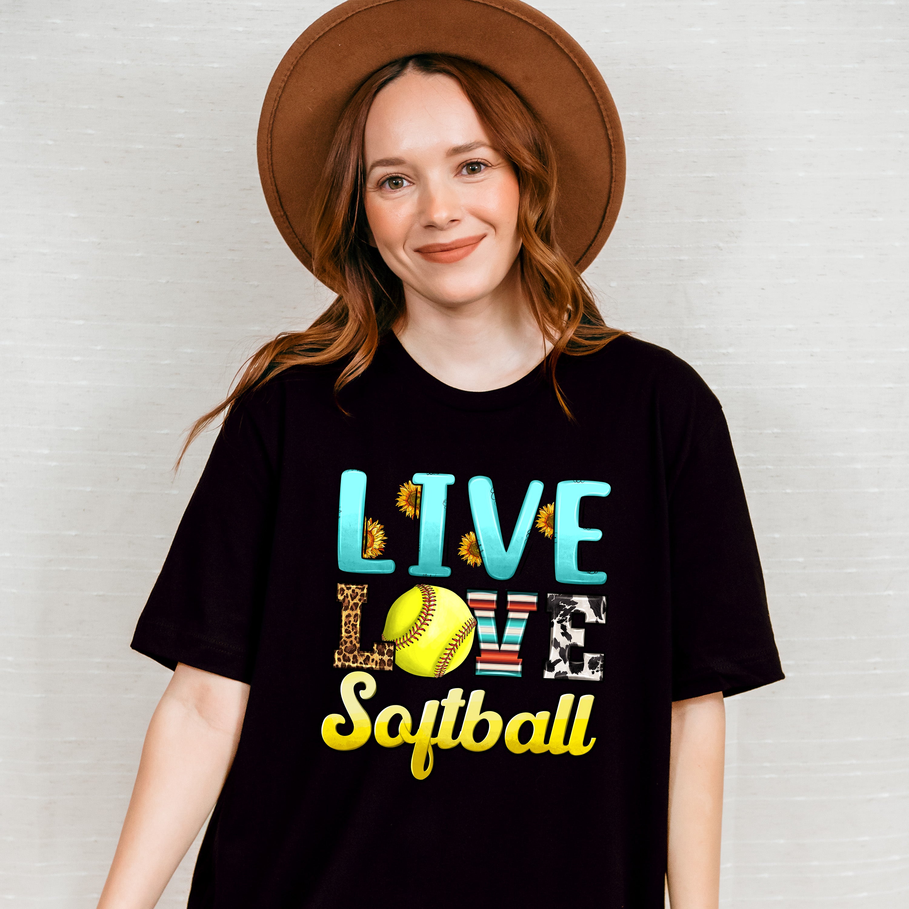 Live Love Softball - Softball Unisex Crewneck T-Shirt Sweatshirt Hoodie