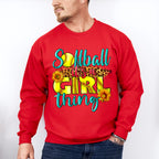 Softball It's A Girl Thing - Softball Unisex Crewneck T-Shirt Sweatshirt Hoodie