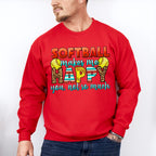 Softball Makes Me Happy - Softball Unisex Crewneck T-Shirt Sweatshirt Hoodie