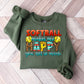 Softball Makes Me Happy - Soccer Unisex Crewneck T-Shirt Sweatshirt Hoodie