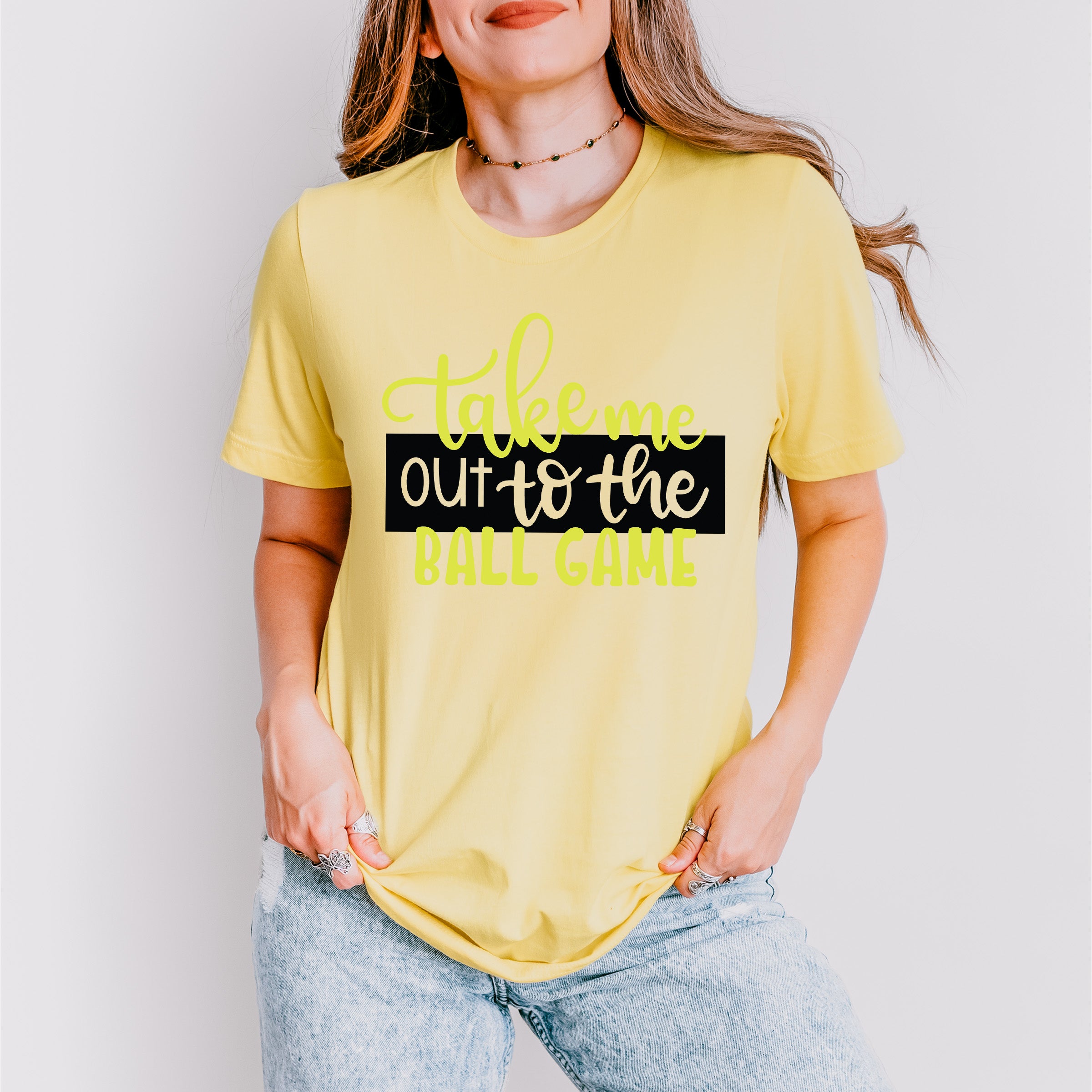 Take Me Out To The Ball Game - Softball Unisex Crewneck T-Shirt Sweatshirt Hoodie