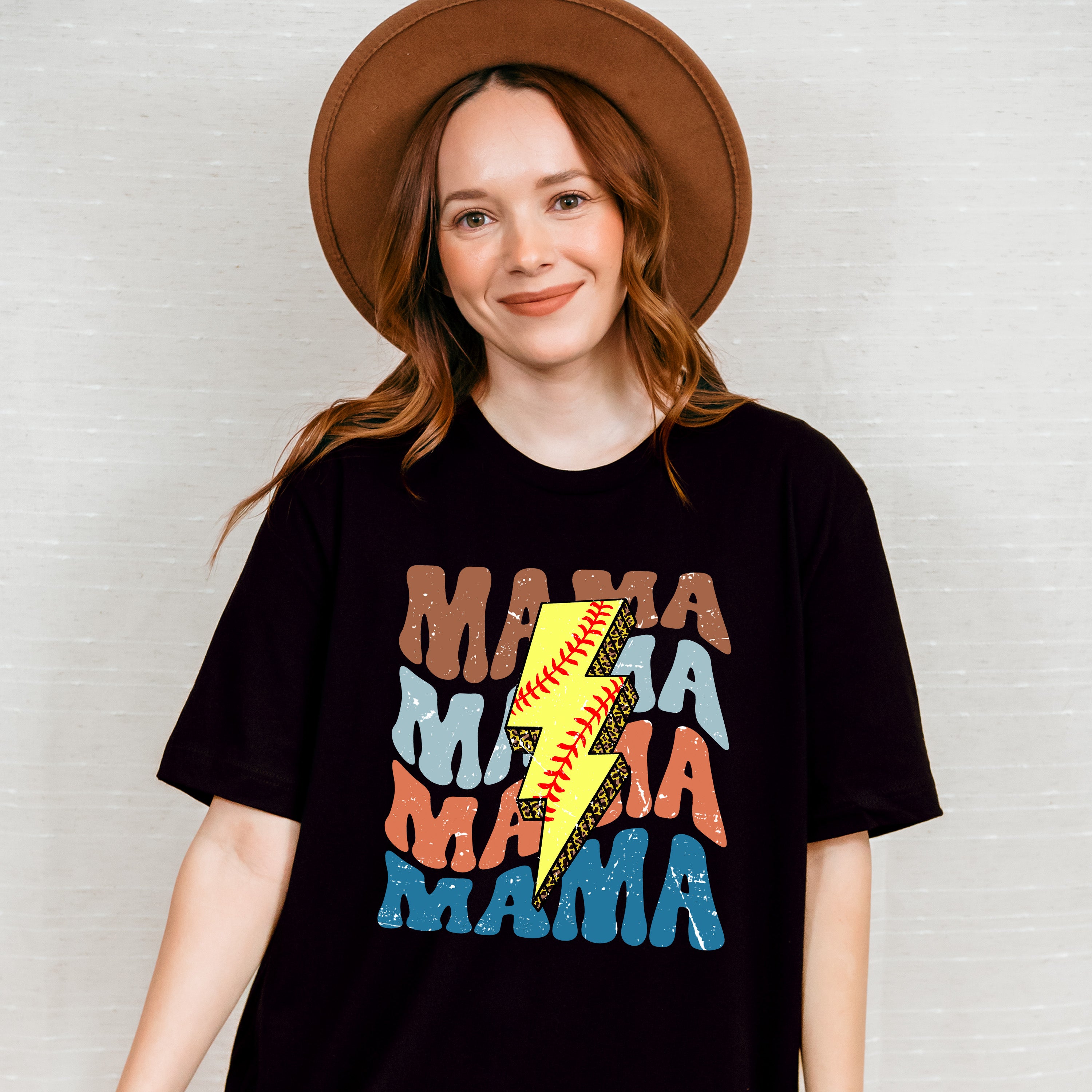 Lightning Mama Softball Design - Softball Unisex Crewneck T-Shirt Sweatshirt Hoodie