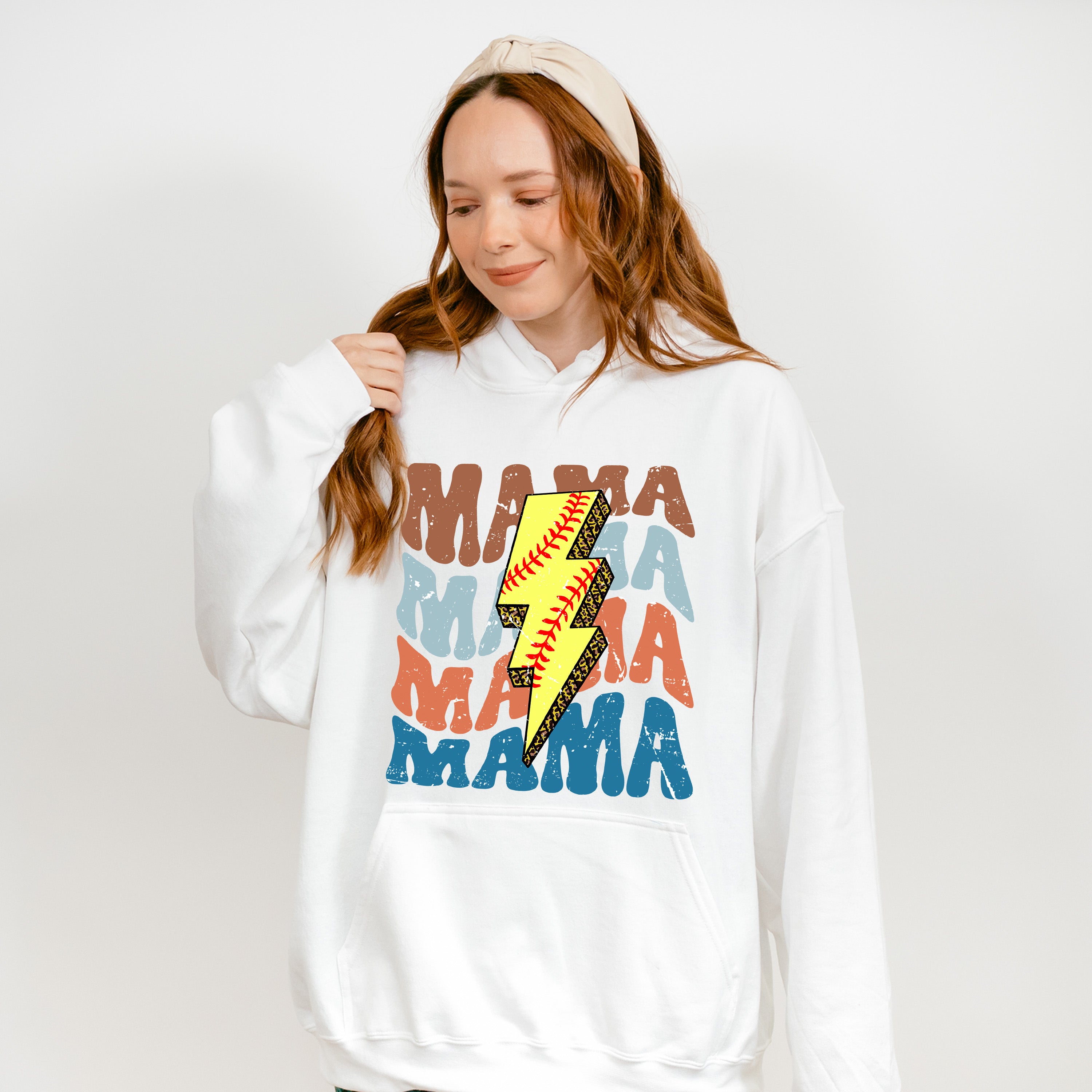 Lightning Mama Softball Design - Softball Unisex Crewneck T-Shirt Sweatshirt Hoodie