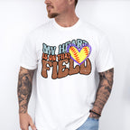 My Heart Is On That Field - Softball  Unisex Crewneck T-Shirt Sweatshirt Hoodie