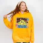 Smiley Softball Mom Design - Softball Unisex Crewneck T-Shirt Sweatshirt Hoodie