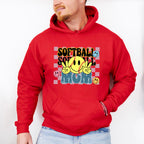 Smiley Softball Mom Design - Softball Unisex Crewneck T-Shirt Sweatshirt Hoodie