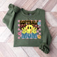 Smiley Softball Mom Design - Soccer Unisex Crewneck T-Shirt Sweatshirt Hoodie