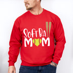 Softball Mom Bats Design - Softball Unisex Crewneck T-Shirt Sweatshirt Hoodie