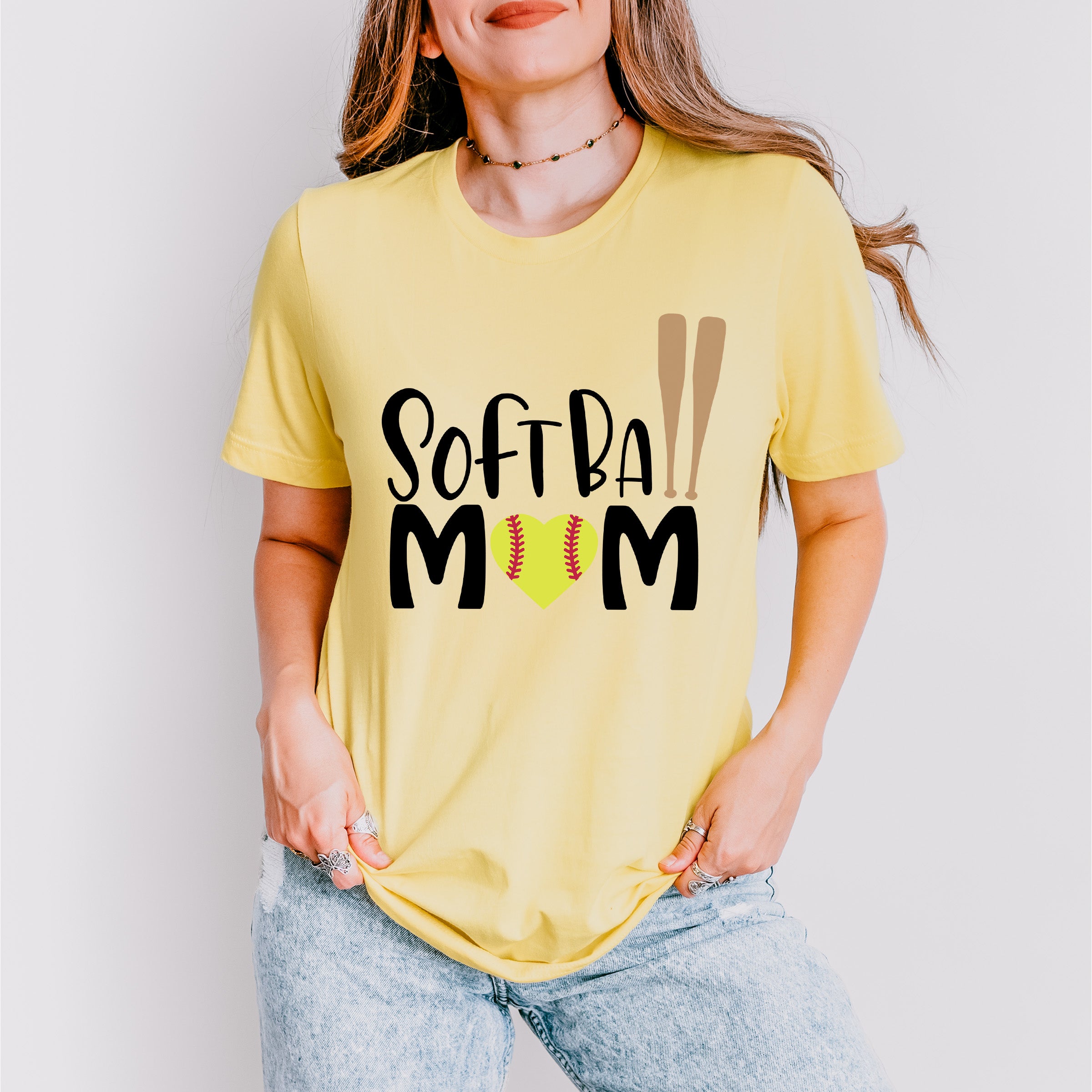 Softball Mom Bats Design - Softball Unisex Crewneck T-Shirt Sweatshirt Hoodie