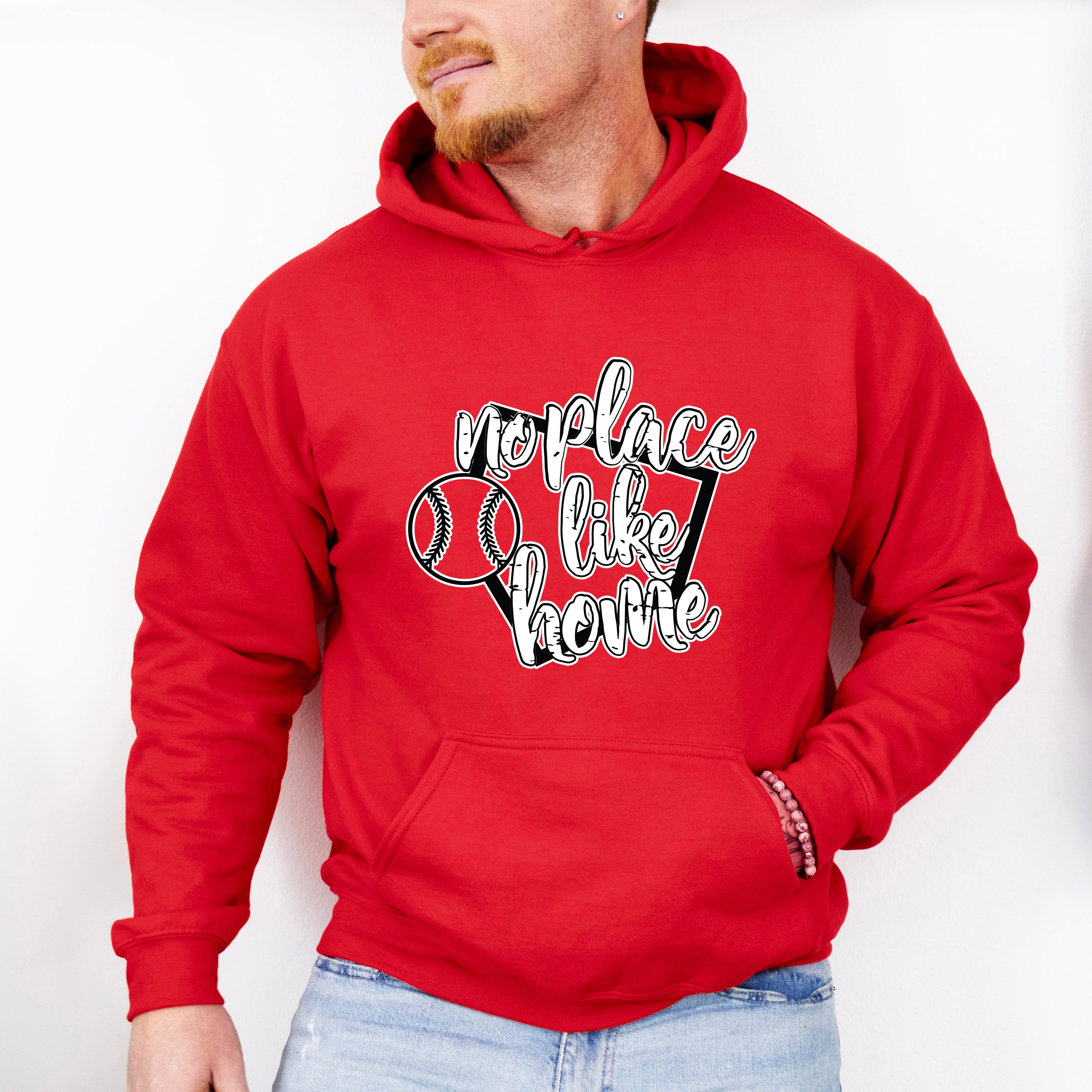 No Place Like Home - Softball Unisex Crewneck T-Shirt Sweatshirt Hoodie