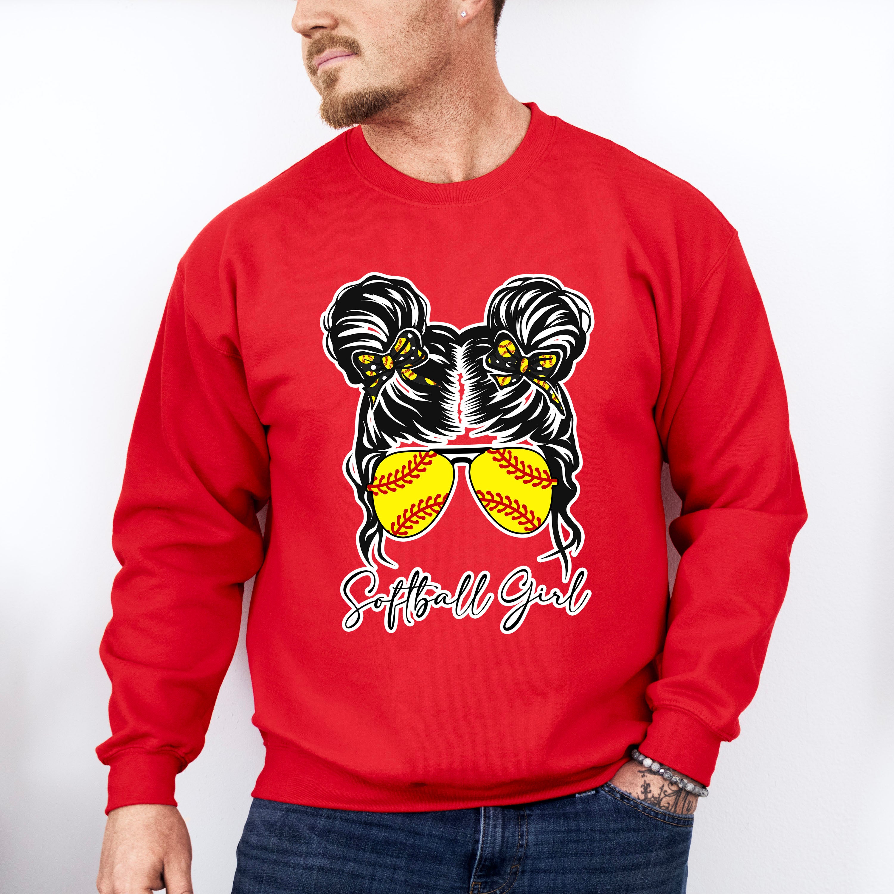 Softball Girl - Softball Unisex Crewneck T-Shirt Sweatshirt Hoodie