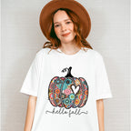 Hello Fall Heart Pumpkin - Fall Unisex Crewneck T-Shirt Sweatshirt Hoodie