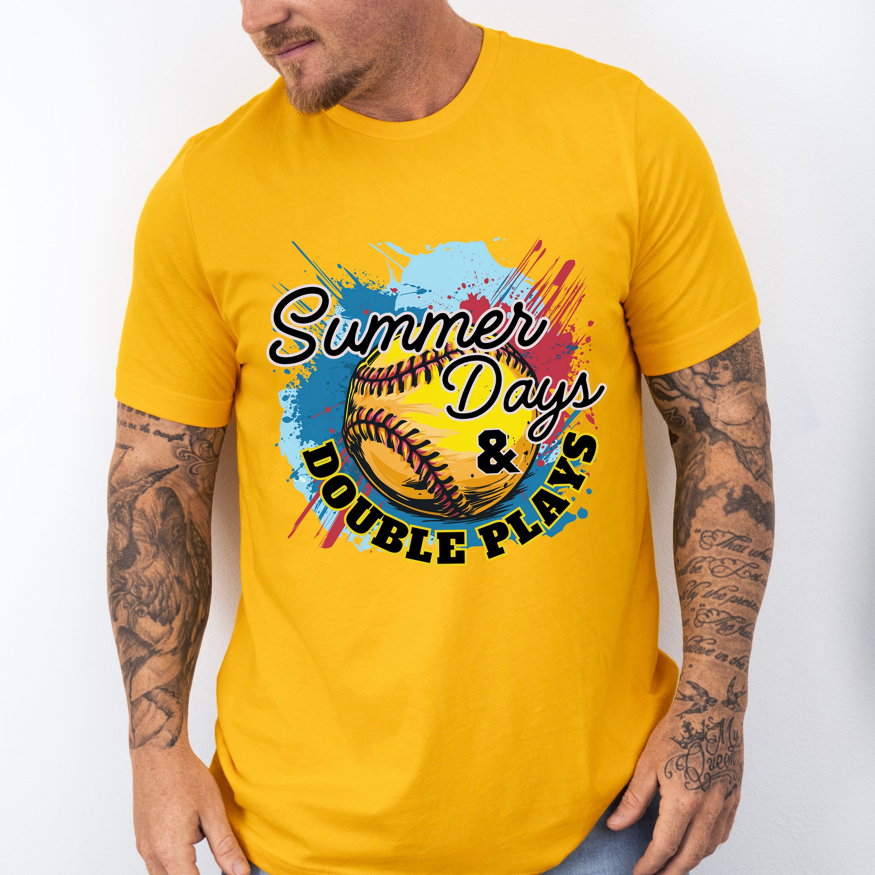 Summer Days And Double Plays - Softball Unisex Crewneck T-Shirt Sweatshirt Hoodie