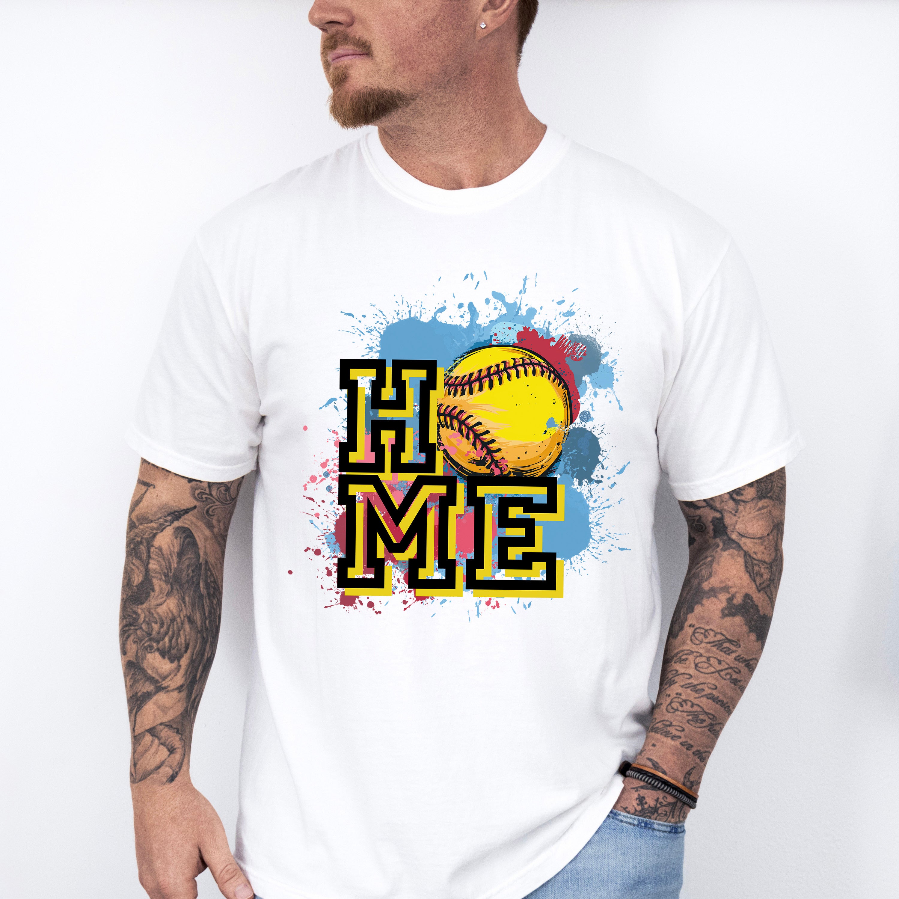 HOME Design - Softball Unisex Crewneck T-Shirt Sweatshirt Hoodie