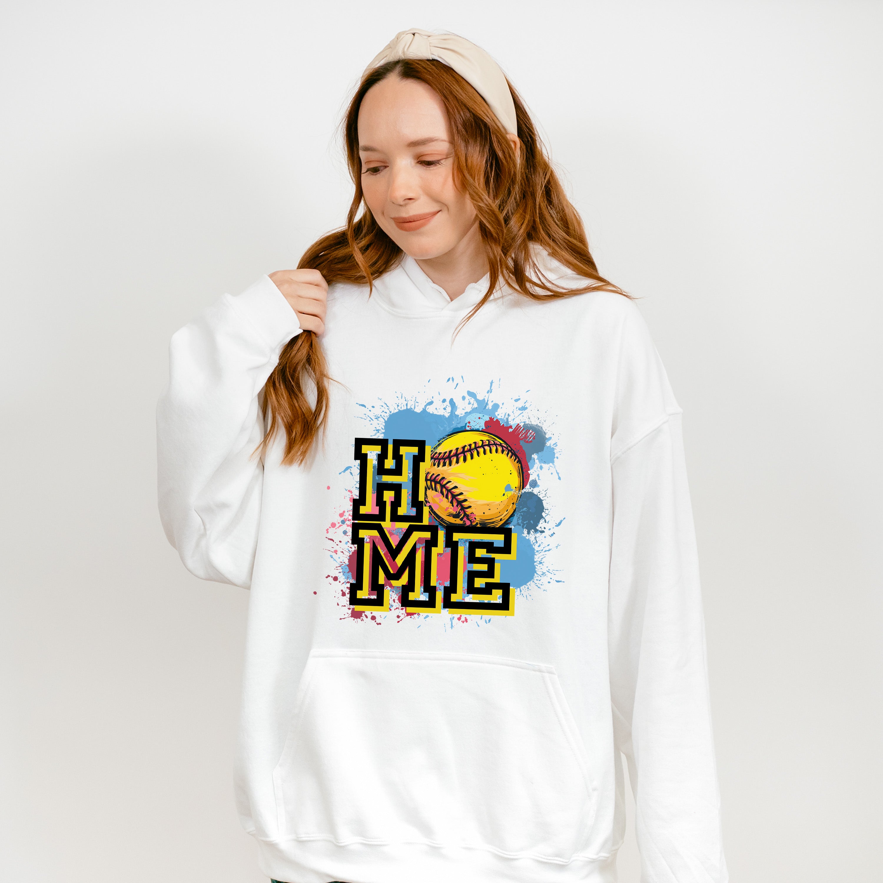 HOME Design - Softball Unisex Crewneck T-Shirt Sweatshirt Hoodie