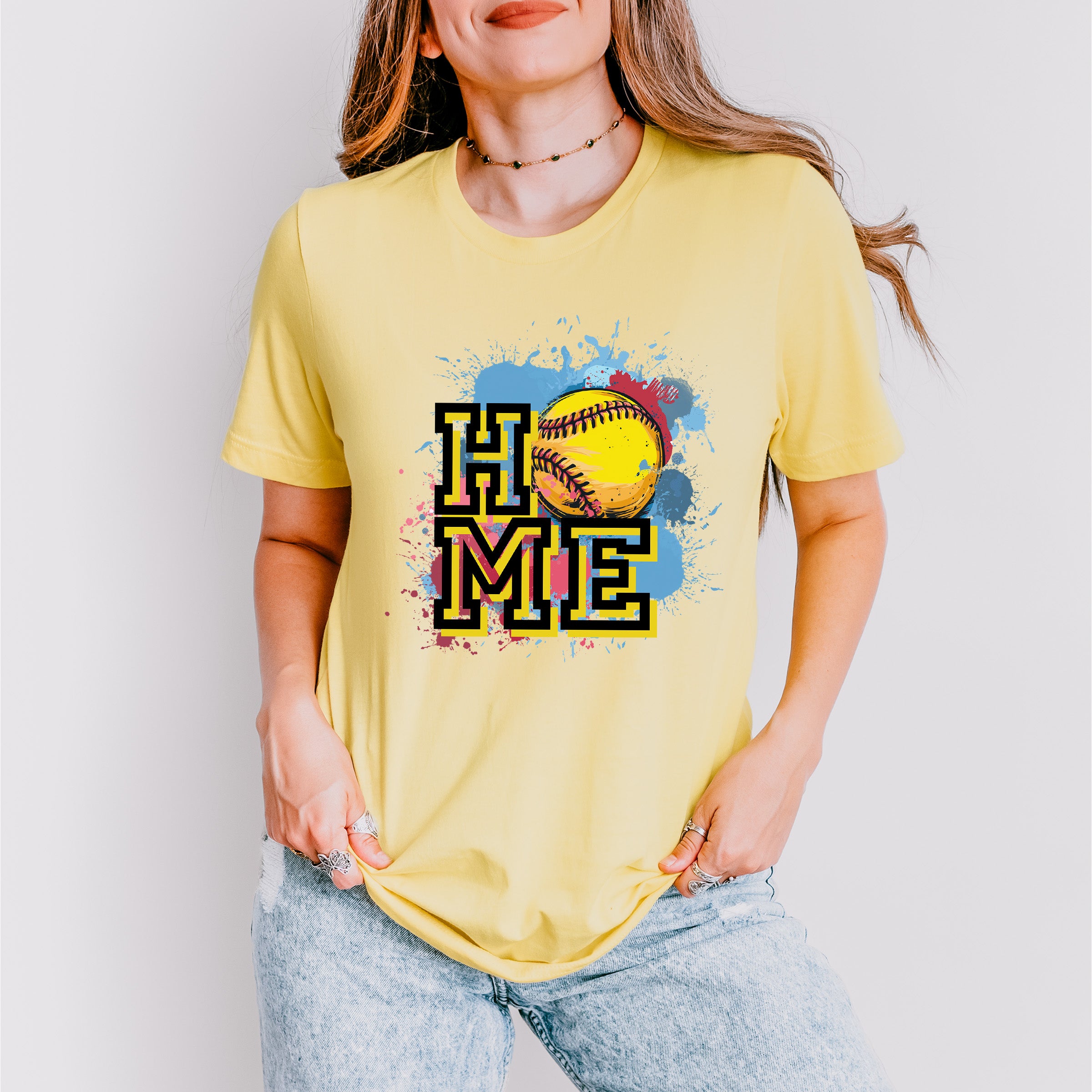 HOME Design - Softball Unisex Crewneck T-Shirt Sweatshirt Hoodie