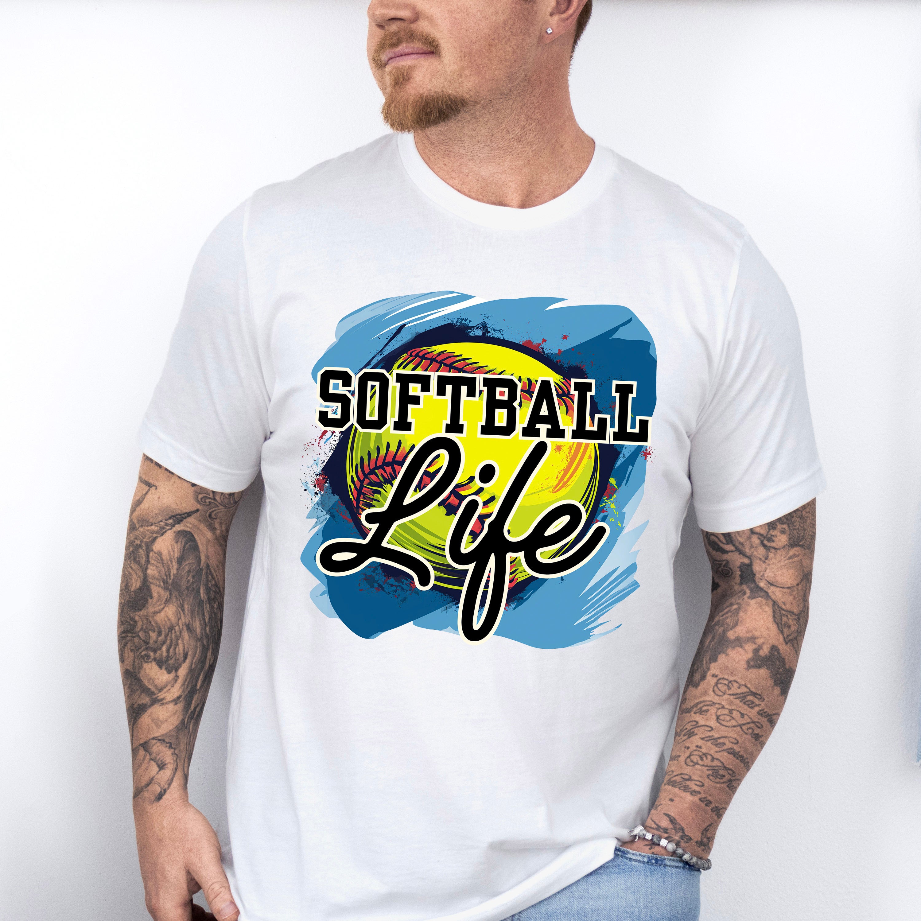 Softball Life Design - Softball Unisex Crewneck T-Shirt Sweatshirt Hoodie