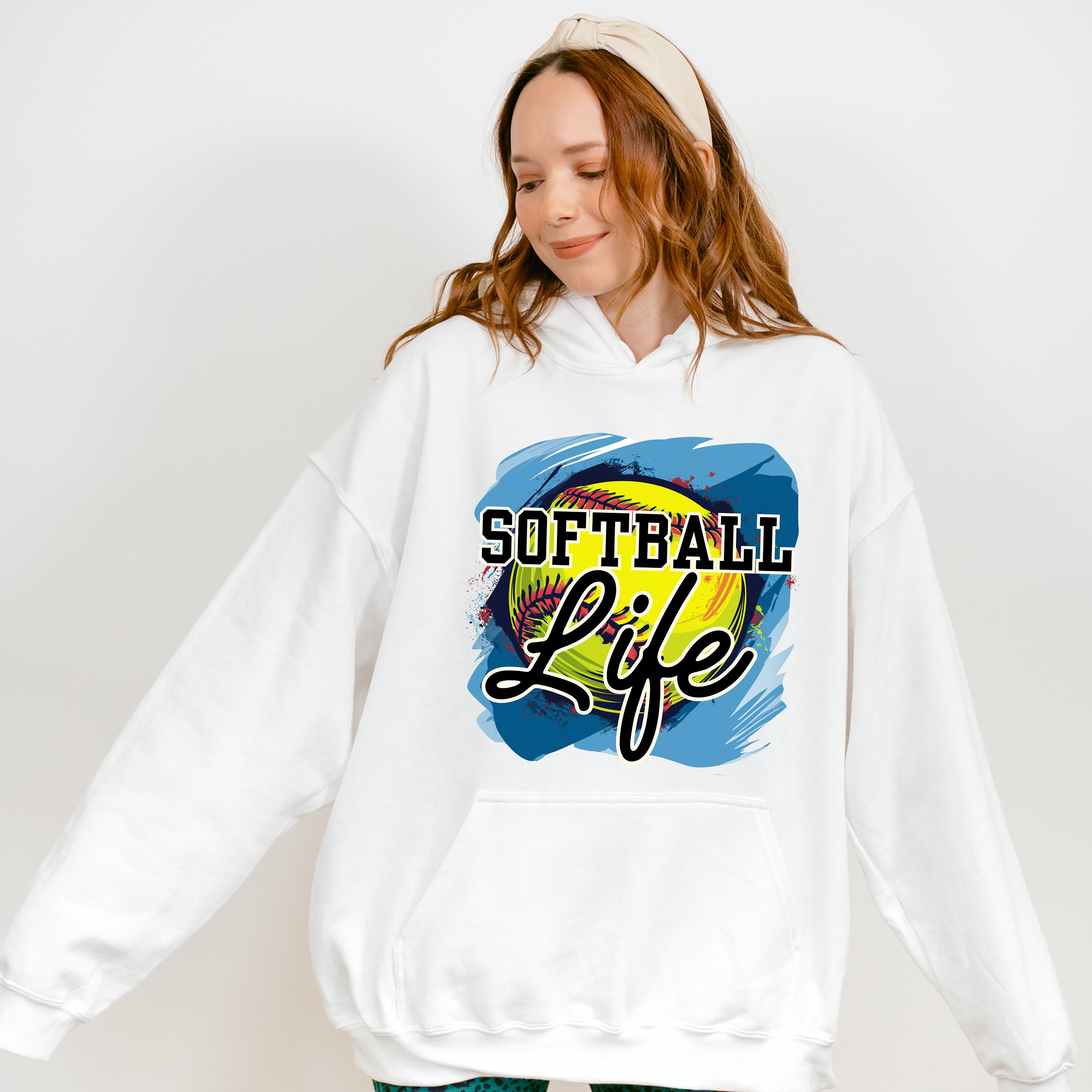 Softball Life Design - Softball Unisex Crewneck T-Shirt Sweatshirt Hoodie