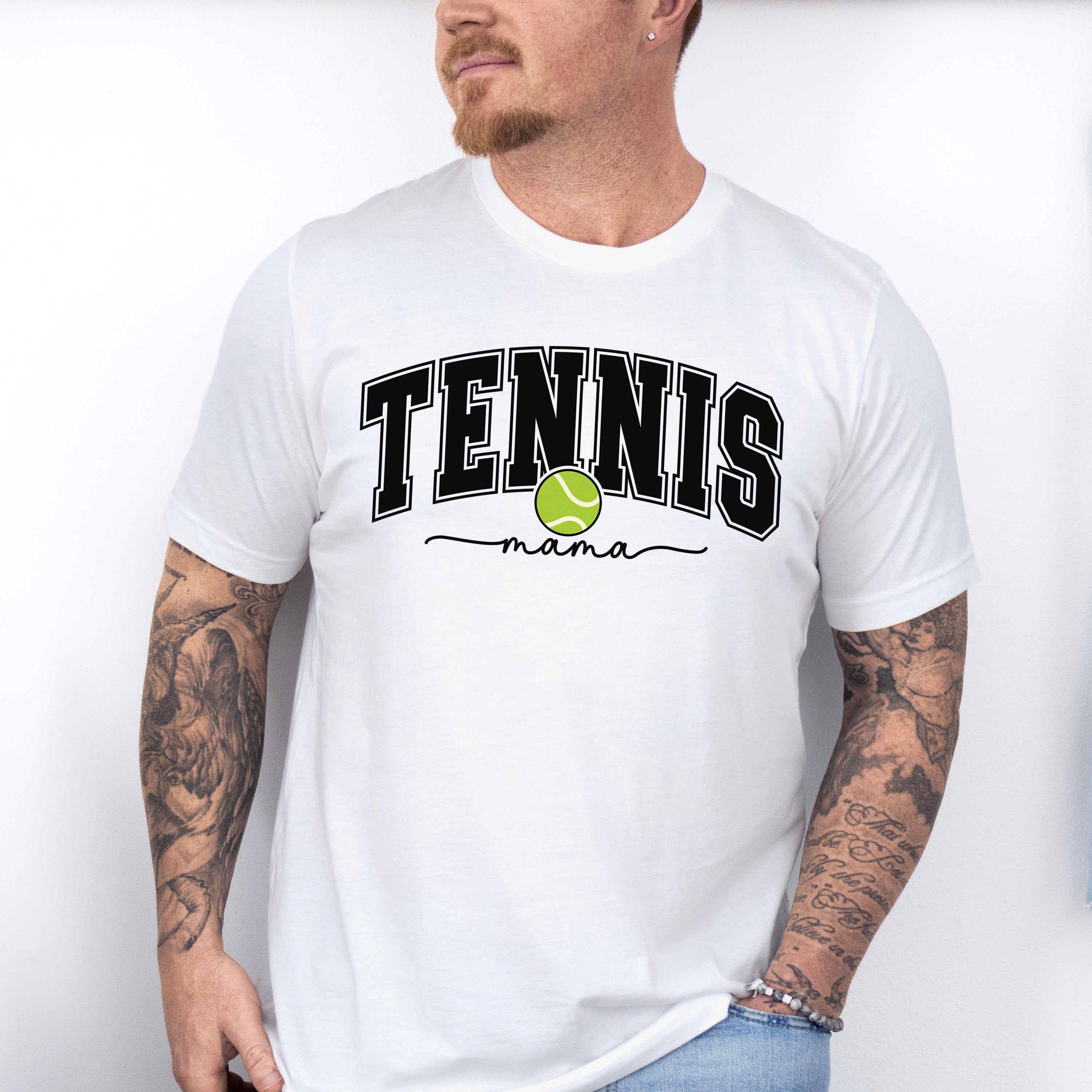 Tennis Mama Design - Tennis Unisex Crewneck T-Shirt Sweatshirt Hoodie
