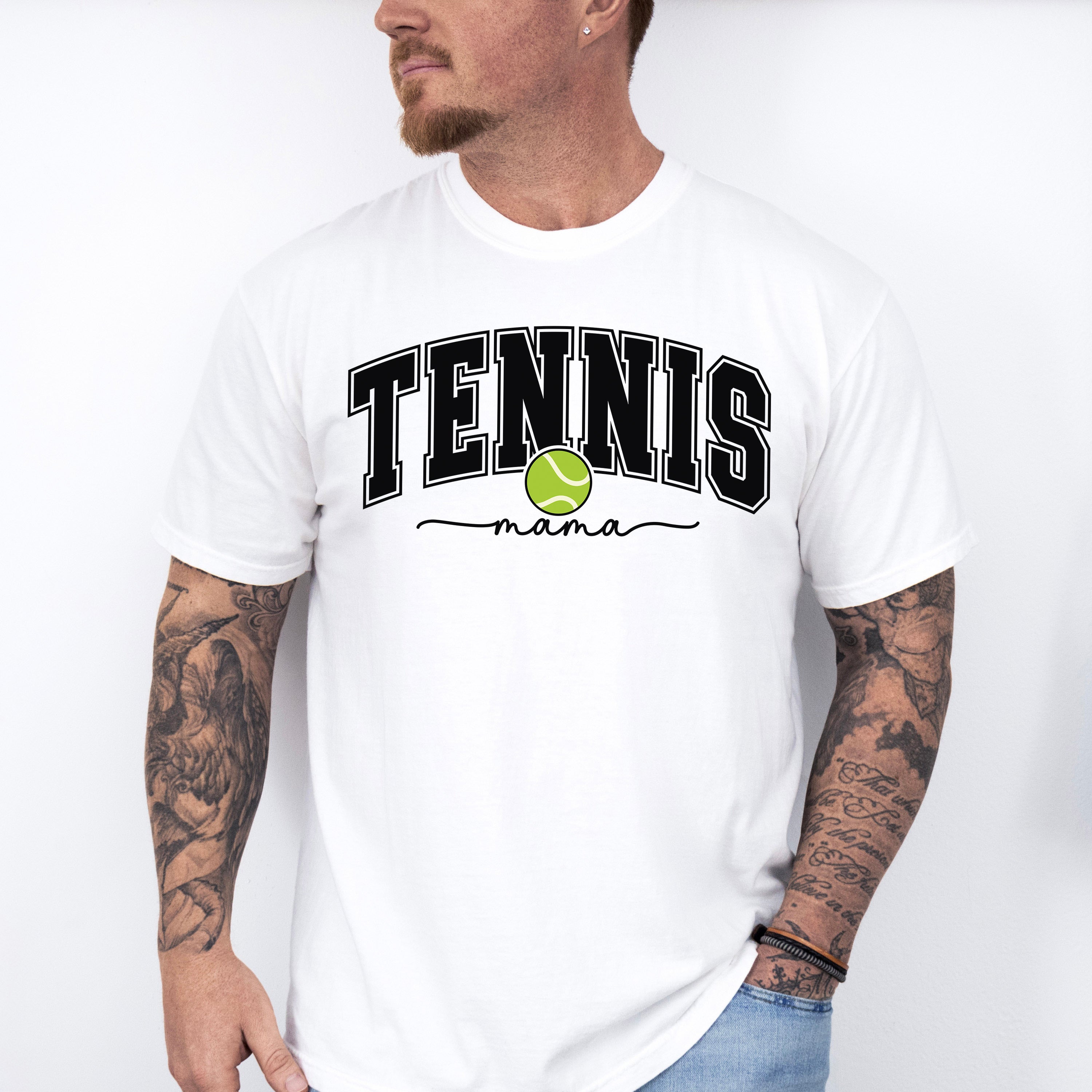 Tennis Mama Design - Tennis Unisex Crewneck T-Shirt Sweatshirt Hoodie