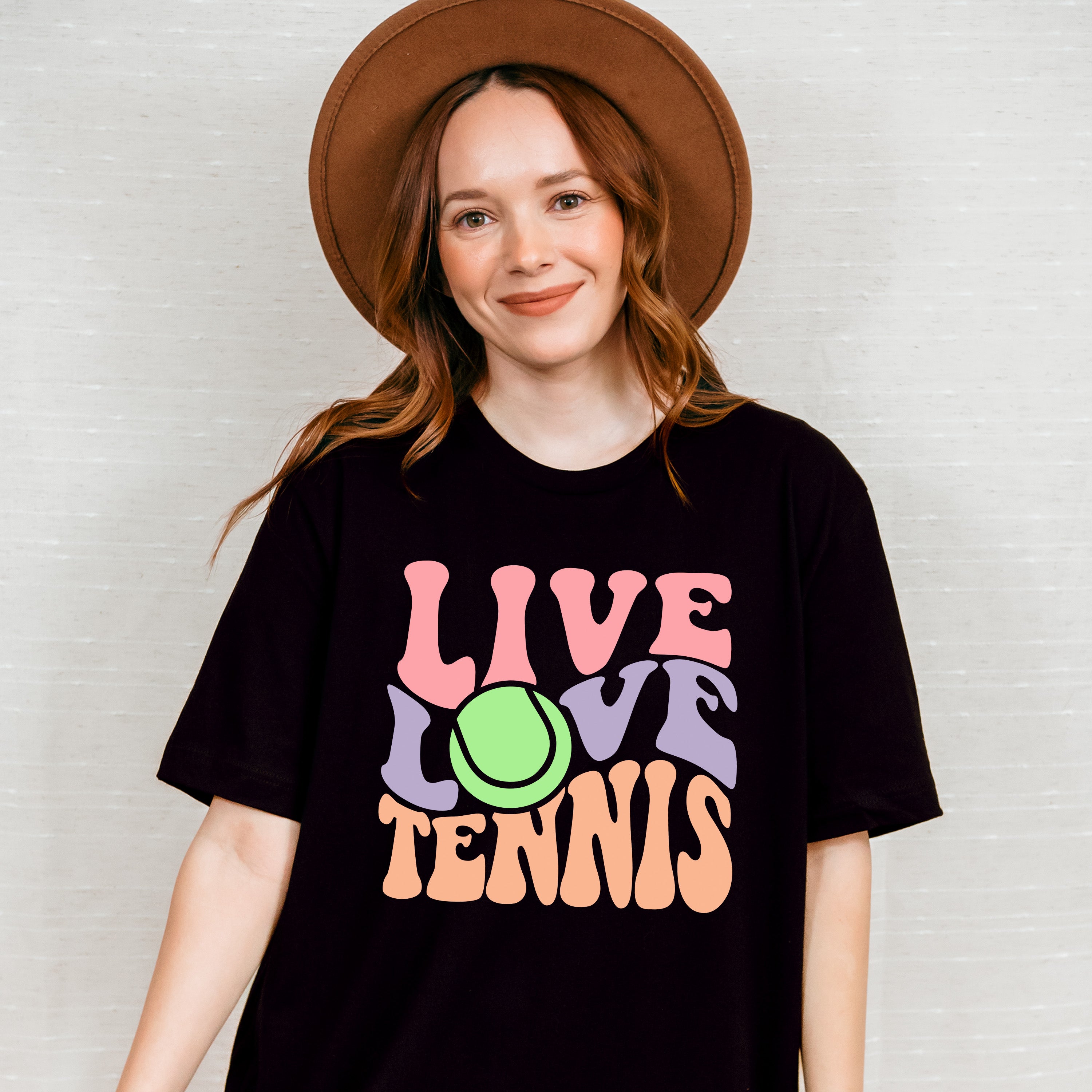 Live Love Tennis - Tennis Unisex Crewneck T-Shirt Sweatshirt Hoodie