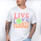 Live Love Tennis - Tennis Unisex Crewneck T-Shirt Sweatshirt Hoodie