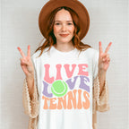 Live Love Tennis - Tennis Unisex Crewneck T-Shirt Sweatshirt Hoodie
