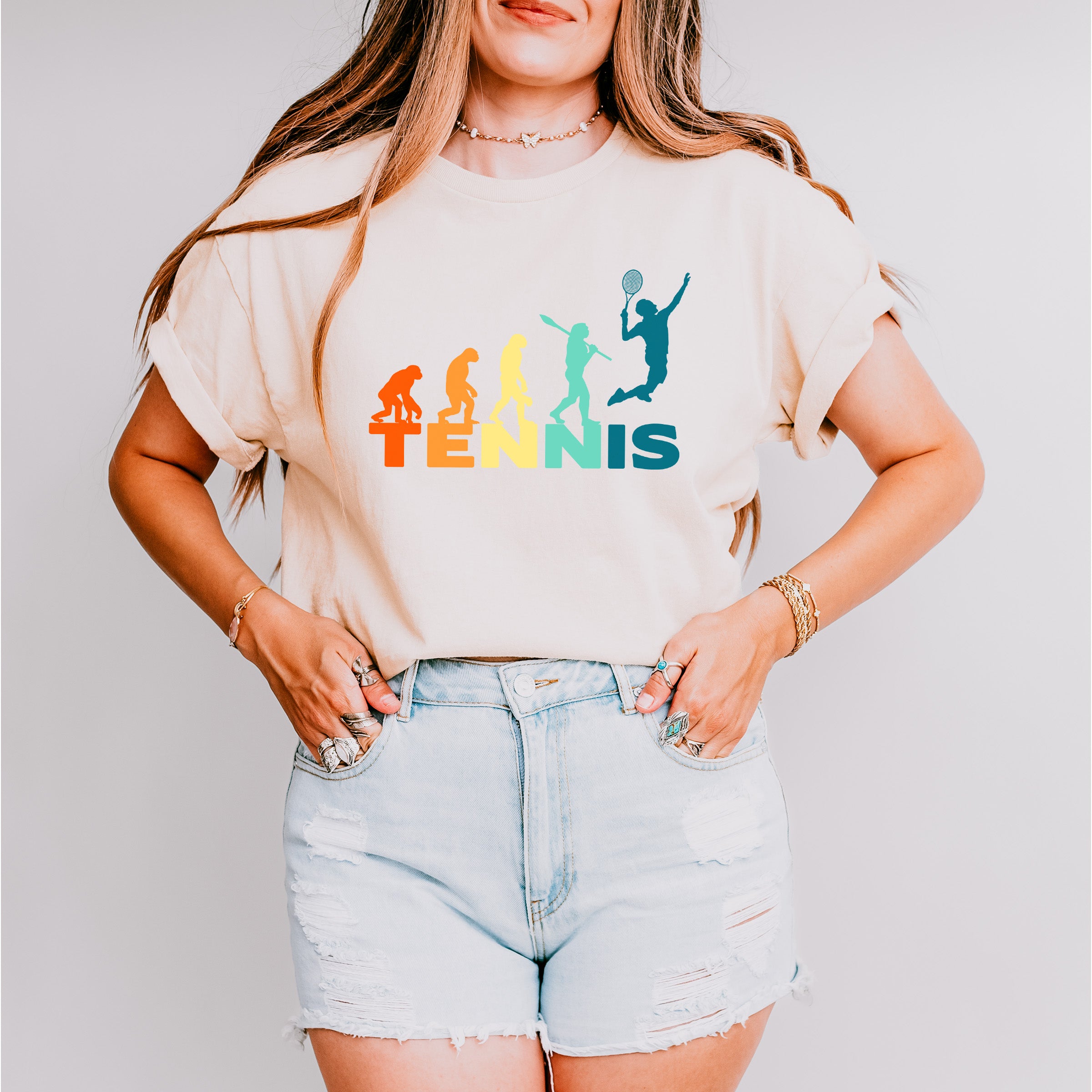 Tennis Evolution - Tennis Unisex Crewneck T-Shirt Sweatshirt Hoodie