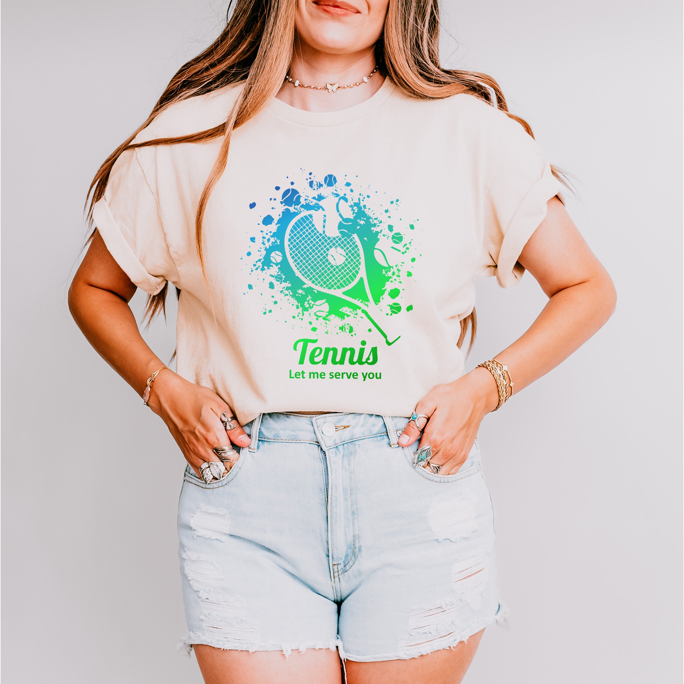 Tennis Let Me Serve You - Tennis Unisex Crewneck T-Shirt Sweatshirt Hoodie