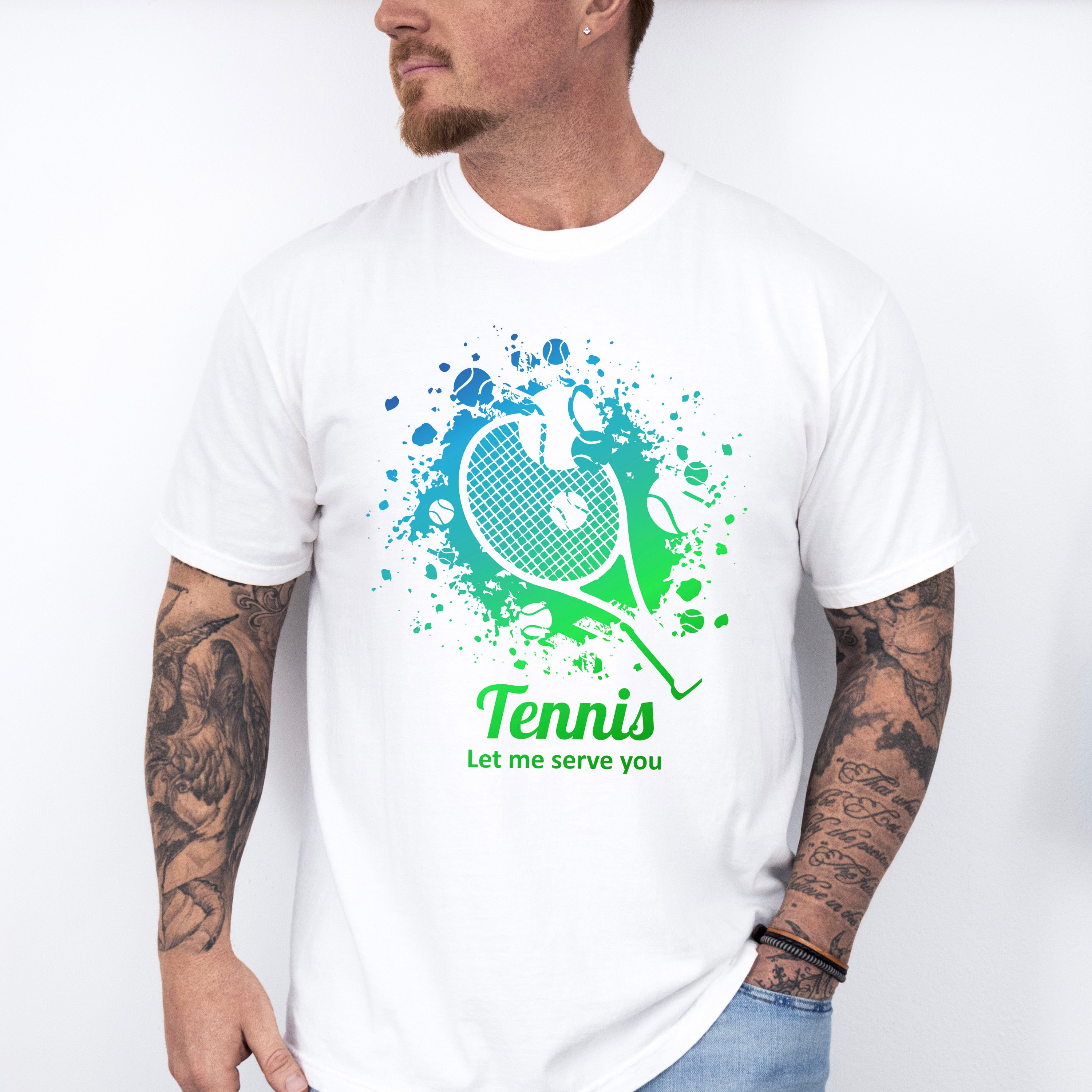 Tennis Let Me Serve You - Tennis Unisex Crewneck T-Shirt Sweatshirt Hoodie