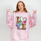 LOVE Leopard Design - Volleyball Unisex Crewneck T-Shirt Sweatshirt Hoodie